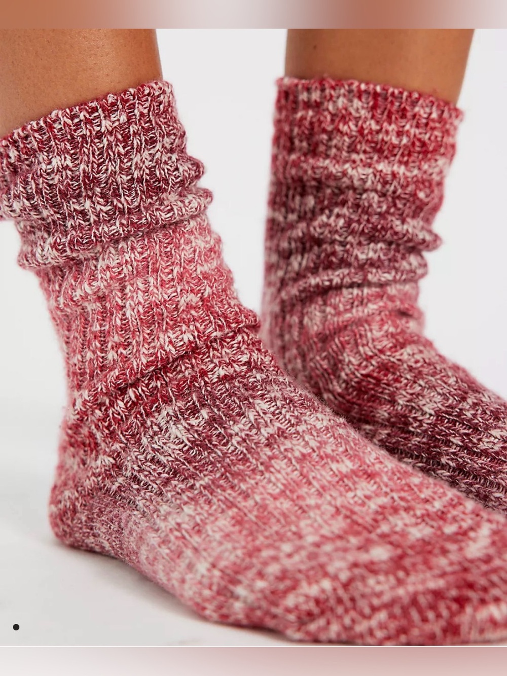 Free People Super Space Ankle Socks. NWT. Red